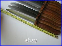 10pc Mighty Oak Imperial Wood Handle Kitchen Chefs Butcher Knife Knives Lot Set