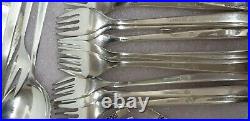 12 Place Setting Retro Bmf Germany Silverplated Cutlery Set Inc Multiple Servers