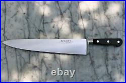 14 inch Sabatier Chefs Knife, New (see video)