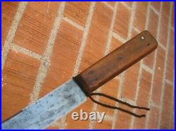 1900s Antique 12 Blade RUSSELL GRW Carbon Butcher Breaking Knife USA