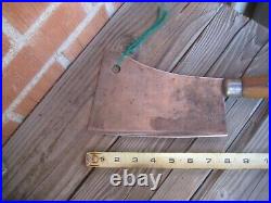 1900s Antique 8 Blade x 1 lb. FOSTER BROS. Light Thin Carbon Cleaver Knife USA