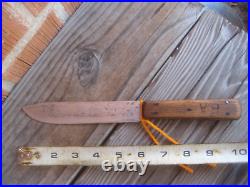 1910s Antique 6 Blade W. R. CASE & SON CUTLERY Carbon Chef's Butcher Knife USA