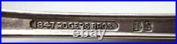 1930 antique 1847 ROGERS SILVERPLATE flatware ADORATION 68 pc fork spoon knife