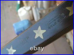 1930s Vintage 10 Blade GOLD STAR FOSTER Carbon Butcher Knife USA