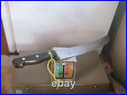 1930s Vintage 12 Blade GUSTAV EMIL ERN Carbon Cimiter Slicing Knife GERMANY