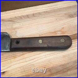 1930s Vintage 12 Curved Carbon Steel Blade Scimitar Butcher Knife