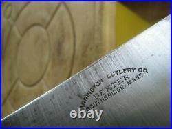 1930s Vintage 14 Blade DEXTER Huge Carbon Butcher Breaking Knife USA