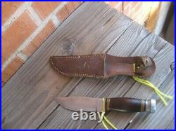 1930s Vintage 4 Blade CASE TESTED XX Carbon Hunting Knife & Sheath USA