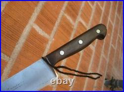 1930s Vintage 8 Blade GUSTAV EMIL ERN Carbon Chef Knife GERMANY