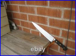 1940s Vintage 10 Blade HOFFRITZ Wusthof XL Carbon Chef Knife GERMANY