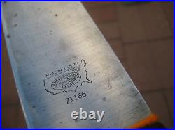 1940s Vintage 10 Blade LAMSON & GOODNOW XL Carbon Chef Knife USA