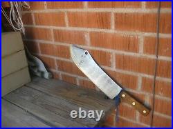 1940s Vintage 11 1/2 Blade x 1 1/2 lb. ENDERES Carbon Lamb Splitter Knife USA