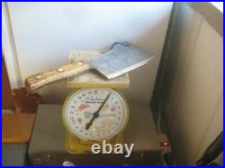 1940s Vintage 8 Blade x 2 lb. Wt CRAFTSMAN Chopper Cleaver Butcher Knife USA
