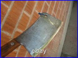 1940s Vintage 9 Blade x 2 1/4 lb. Wt BRIDDELL Chopper Cleaver Butcher Knife USA