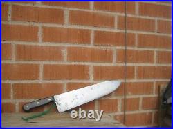 1950s Vtg 12 1/4 Blade x 1 1/2 lbs. SABATIER Lamb Splitter Butcher Knife FRANCE
