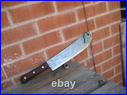 1950s Vtg 12 Blade x 1 3/4 lb VILLAGE BLACKSMITH Carbon Lamb Splitter Knife USA