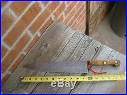 1953 Vintage 11 3/4 Blade ONTARIO 3XL US Military Carbon Chef Knife USA