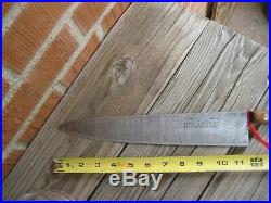 1953 Vintage 11 3/4 Blade ONTARIO 3XL US Military Carbon Chef Knife USA