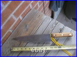 1960s Vintage 10 Blade LAMSON & GOODNOW XL Carbon Chef Knife USA