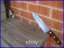 1960s Vintage 8 Blade FOSTER BROS. Carbon Chef Knife USA