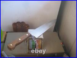 1970s Vintage 10 Blade UNMARKED LAMSON & GOODNOW XL Carbon Chef Knife USA