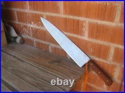 1970s Vintage 12 Blade UNMARKED LAMSON & GOODNOW 3XL Carbon Chef Knife USA