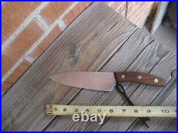 1980s Vtg 6 Blade CHICAGO CUTLERY AC 122 American Chef Knife Curved Handle USA