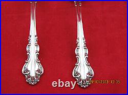 2 Reed & Barton Spanish Baroque Sterling Silver Serving Spoons! No Mono 9