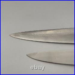 2 Vintage Professional Sabatier France Stainless Chef's Knives 10 and 8'