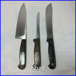 3 ALCAS (Cutco) Kitchen Knives (2130, 2122, & 2128) FACTORY REFURBISHED
