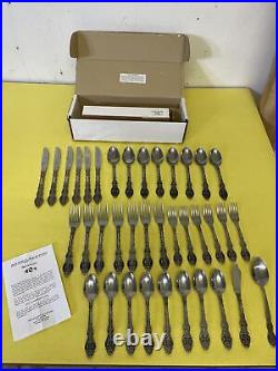 37 Vintage Reed & Barton Flatware Stainless Steel Elegante Forks Spoon Knife Set