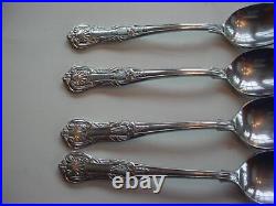 (4) Teaspoons in the Hillsborough pattern by Lunt stainless