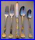 45 Pcs Royal Albert Old Country Roses 18/10 Stainless Flatware With Gold Accents