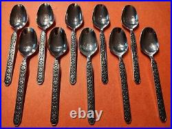 48pc Noritake ESPERANZA MCM 18/8 Stainless 8+ Place Settings Knives Forks Spoons