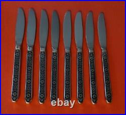 48pc Noritake ESPERANZA MCM 18/8 Stainless 8+ Place Settings Knives Forks Spoons