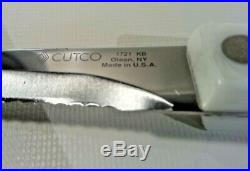 5 Piece Cutco Knife Set White Handles 5 Cutco 1728-1721-1720-1768-1724