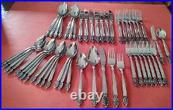50pc F B Rogers CHAUVERON Stainless Service for 8 Place Settings FB MCM Plume