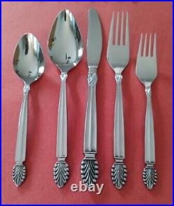 50pc F B Rogers CHAUVERON Stainless Service for 8 Place Settings FB MCM Plume