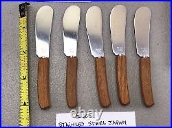 62 pcs Lot Wooden Handle Fork Spoon Knives Rostfrei Germany Wusthof Stainless