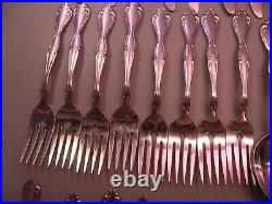 68 Pcs Community CANTATA STAINLESS FLATWARE Spoons Knives Forks Serving Pieces