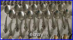 74 Pc. Lot Oneida Community Cherbourg Stainless Flatware- Serving For 8 + Extras