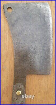8 Blade Antique Unmarked Foster Brothers Solid Steel Meat Cleaver 16 Total