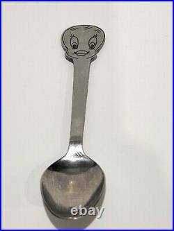 8 VTG Kids Walt Disney Prod. / Warner Bros. Minnie Mickey Donald Flatware Spoons