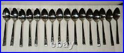 84 Pc Vintage National Stainless Steel Laureen Flatware Service for 16