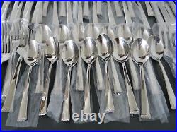 86pc Waterford Celtic Braid 18/10 Stainless Flatware Forks Spoons Used &Unused