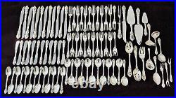 88pc WALLACE SIR CHRISTOPHER STERLING SILVER LUNCHEON SET 12 x 6pc +16 SERVERS