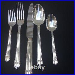 'ARIA by CHRISTOFLE FRANCE 5 PIECE PLACE SETTING SILVER PLATE 3 AVAIL