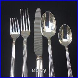 'ARIA by CHRISTOFLE FRANCE 5 PIECE PLACE SETTING SILVER PLATE 3 AVAIL