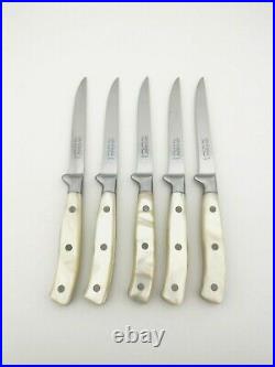 Alain Saint-Joanis Chateaubriand Steak Knife Mother Of Pearl Set of 5 knives