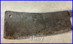 Antique #14 Hog Splitter Large Meat Cleaver Birkenwald Co. 1800's 14Blade 32 L